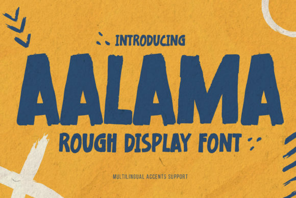 Aalama: A Rough Display Font with Quiet Confidence