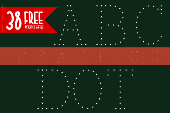 ABC Dot Practice: A Clean Display Font for Small Business Branding