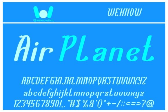 Air Planet: A Display Font That Cuts Through the Feed
