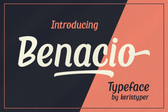 Benacio: A Handmade Display Font That Feels Like Real Ink