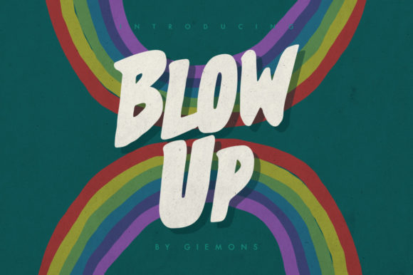 Blow Up: A Paint-Brushed Display Font That Pops on the Web