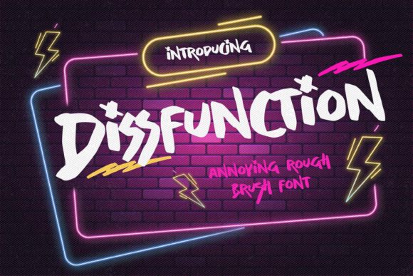Dissfunction Font: A Handmade Display Typeface That Feels Like Real Ink