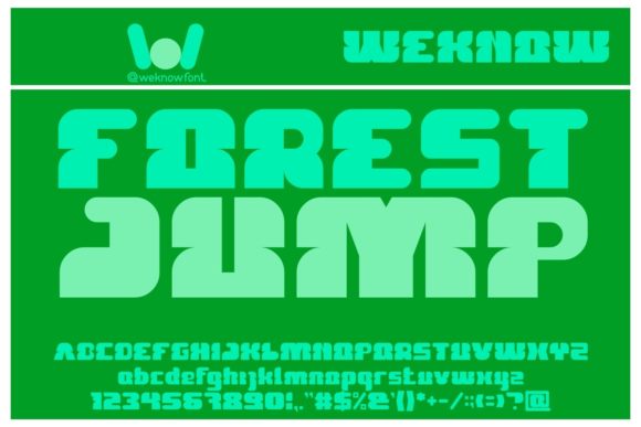 Forest Jump: A Confident Display Font for Scroll-Stopping Campaigns