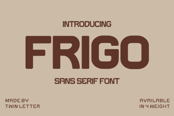 Frigo: A Bold Display Font That Stops Scrollers