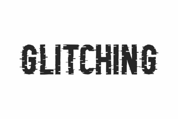 Glitching: A Bold Display Font That Commands Attention