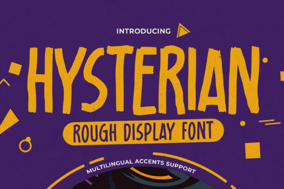 Hysterian: A Brushed Display Font That Elevates Handmade Goods