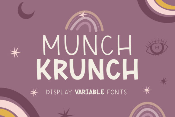 Munch Krunch: A Friendly Display Font for Editorial Design