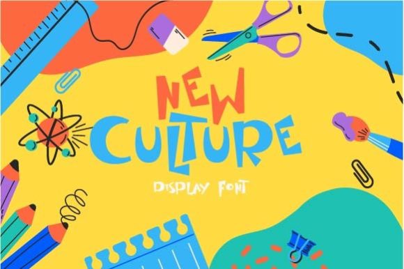 New Culture: A Bold, Chunky Display Font for Real Branding