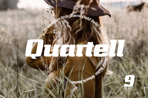Quartell: A Vintage Display Font That Anchors Real Brand Identity