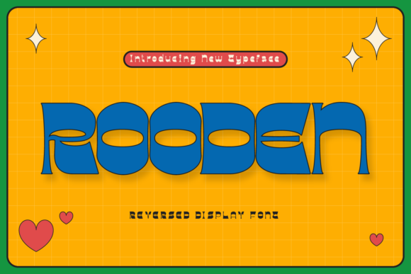 Rooden: A Playful, Reversed Display Font for Digital Branding