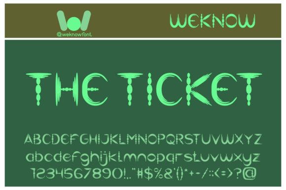 The Ticket Display Font: Your Secret Weapon for Handmade Charm