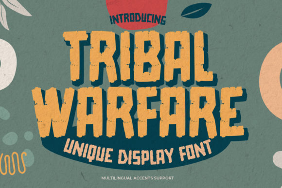 Tribal Warfare: A Display Font with Editorial Grit and Grace