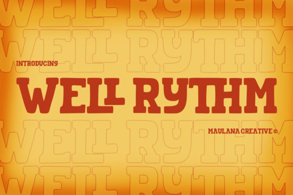 Wellrythm: A Bold Display Font That Holds Its Own in Real Branding