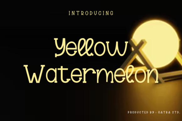Yellow Watermelon: A Playful Display Font That Lifts Digital Branding